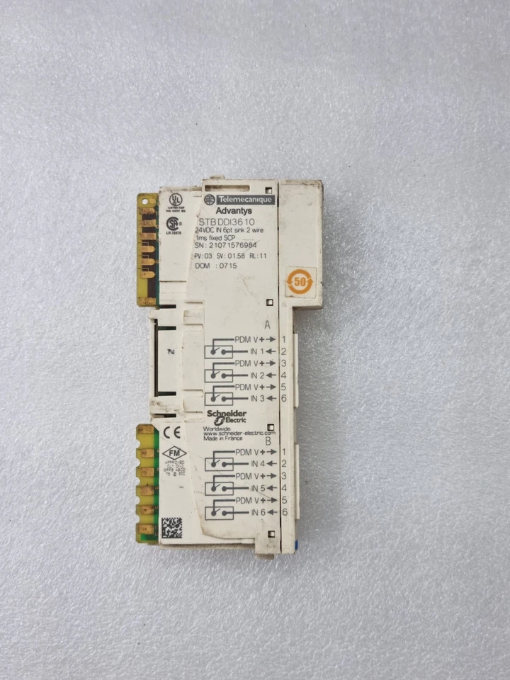 TELEMECANIQUE SCHNEIDER ADVANTYS STB DDI3610 24VDC INPUT MODULE